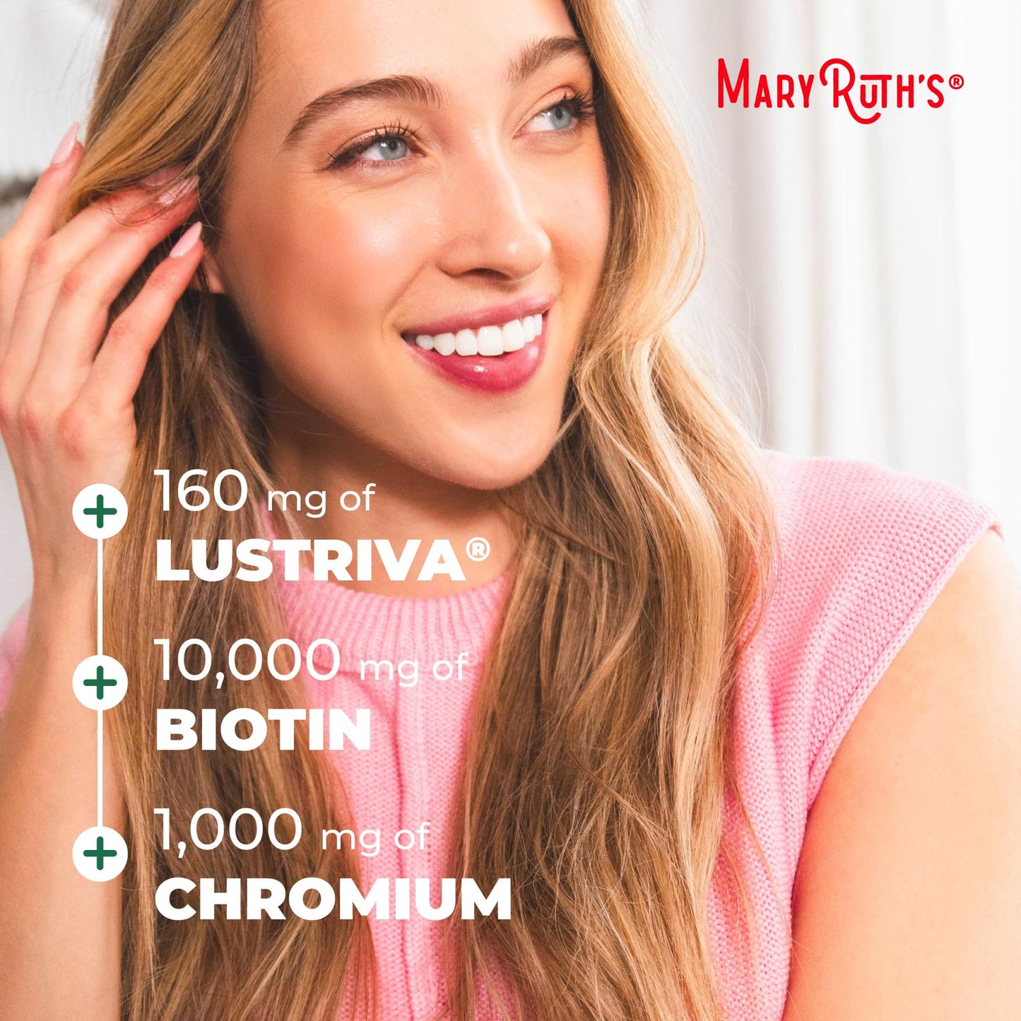 MARYRUTH'S Liquid Multivitamin + Hair Growth | Biotin 10000mcg | Lustriva Hair Growth Supplement | Clinically Tested in Women for Thicker Hair - PrimeBioHealth - canada supplements