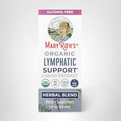 MARYRUTH'S Lymphatic Support Liquid Drops USDA Organic | Herbal Blend with Echinacea & Elderberry | Blue Vervain - PrimeBioHealth - canada supplements