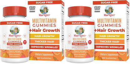 MaryRuth's Multivitamin + Hair Growth Gummies | with Lustriva® | Biotin 10000mcg | B Vitamins | Formulated for Thicker Hair, Wrinkles, Fine Lines, Skin Care | Ages 18+ | 30 Servings - PrimeBioHealth - canada supplements