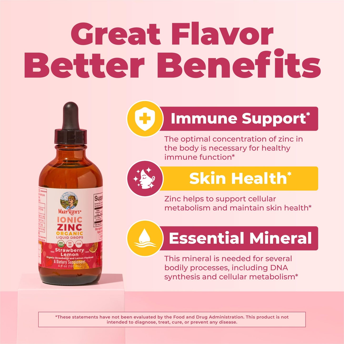 MaryRuth's Organic Liquid Zinc Supplement for Kids & Adults | Immune Support | Skin Health | Antioxidant | Cellular Metabolism | Zinc Sulfate | Vegan | Non-GMO | Sugar Free | Gluten Free | 4 oz - PrimeBioHealth - canada supplements