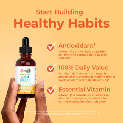 MARYRUTH'S Organic Toddler Vitamin C Drops for Immunity | Ages 1-3 Years | 15 mg Per Serving | Vitamin C for Immune Support & Overall Health | Vegan | Sugar Free | Gluten Free | Non-GMO | 30 Servings - PrimeBioHealth - canada supplements