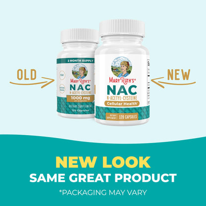 MARYRUTH'S Organics NAC Supplement N-Acetyl Cysteine | 2 Month Supply | NAC 1000mg per Serving | Vegan Capsules | Gluthamine Precursor | Amino Acid - PrimeBioHealth - canada supplements