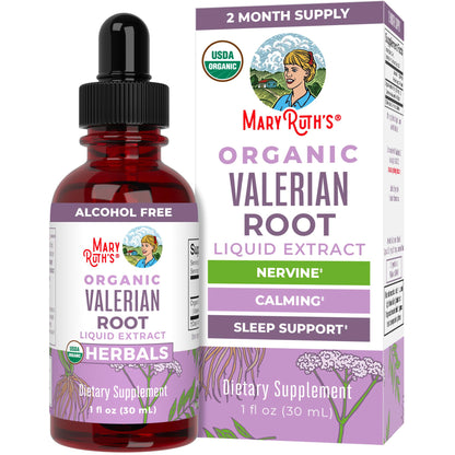 MARYRUTH'S Organics Valerian Root Liquid Drops | 2 Month Supply | Sugar Free | USDA Organic Valerian Root Drops | Support Sleep | Calm and Stress Relief - PrimeBioHealth - canada supplements