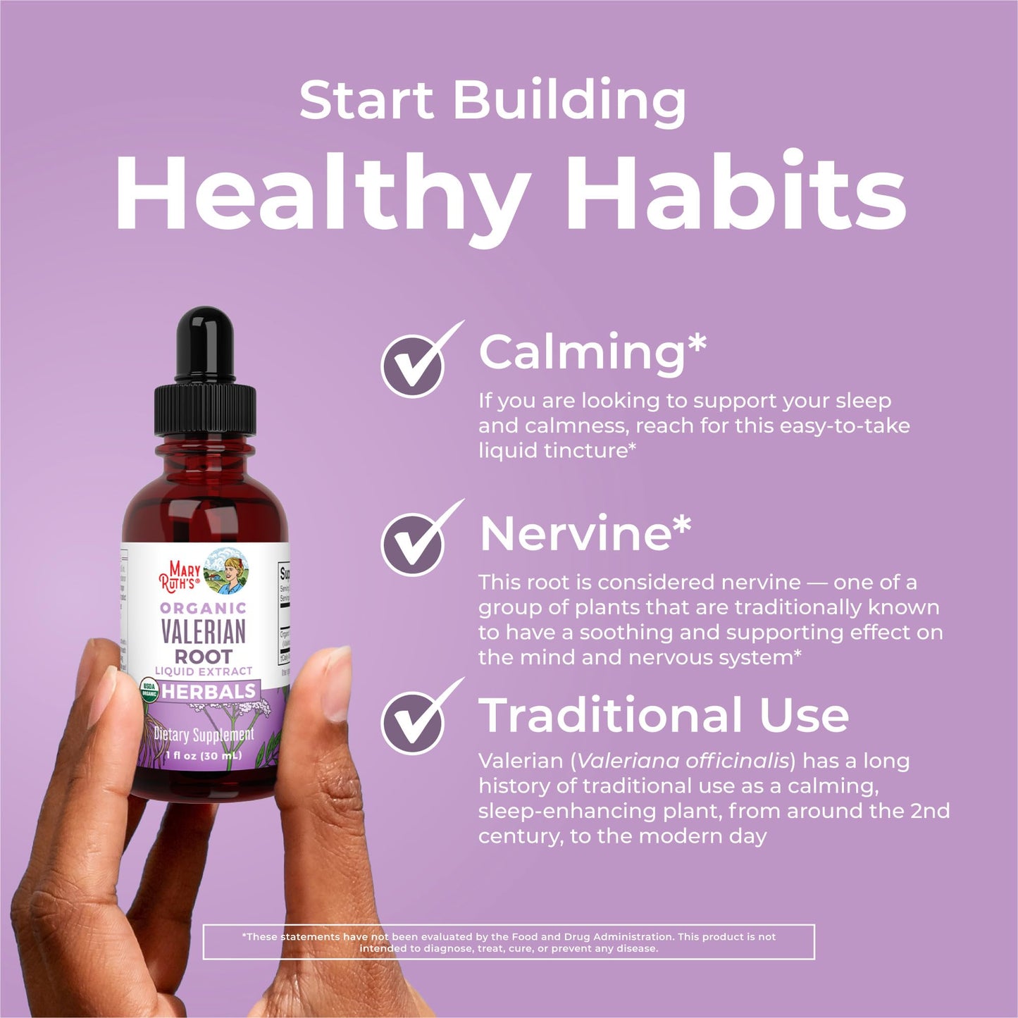 MARYRUTH'S Organics Valerian Root Liquid Drops | 2 Month Supply | Sugar Free | USDA Organic Valerian Root Drops | Support Sleep | Calm and Stress Relief - PrimeBioHealth - canada supplements