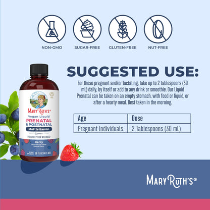 MARYRUTH'S Postnatal & Prenatal Vitamins for Women | Sugar Free | Womens Multivitamin for Pre-Conception, Pregnancy & Nursing | Ginger - PrimeBioHealth - canada supplements