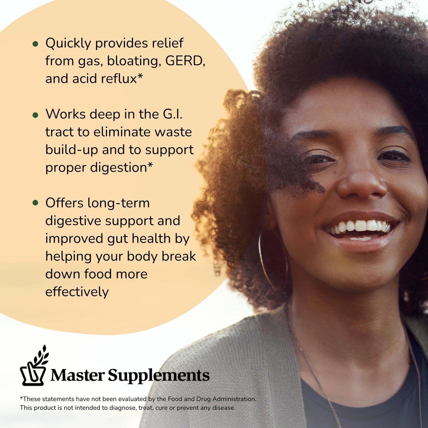 Master Supplements Enzalase - 50 Capsules - Probiotic Compatible Enzymes - Provides Digestive Boost + Gas & Bloating Relief - Gluten Free - 50 Servings - PrimeBioHealth - canada supplements