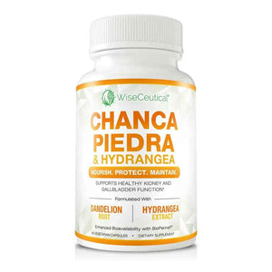 Max Strength Chanca Piedra, Hydrangea & Dandelion Root - Natural Kidney & Gallbladder Formula - Stone Breaker, Flush Impurities, Cleanse Urinary Tract - Enhanced with BioPerine. 60 Veggie Capsules.