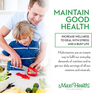 Maxi Health Chewable Multivitamin for Kids, Teens and Adults - Cherry Chewable Vitamins for Adults & Children