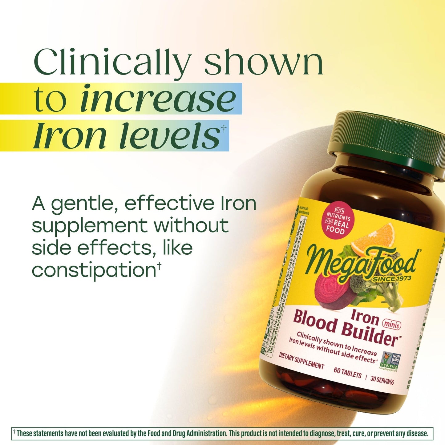 MegaFood Blood Builder Iron Supplement for Women & Men - Increase Iron Levels Without Side Effects - Combats Fatigue - Vitamin B12, Folic Acid & Vitamin C - PrimeBioHealth - canada supplements