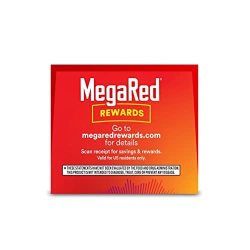 Megared Omega-3 Fish Oil + High Absorption Krill Oil 500mg Softgels, MegaRed Advanced 4in1 (80 count in a bottle) Concentrated Omega-3 Fish - PrimeBioHealth - canada supplements