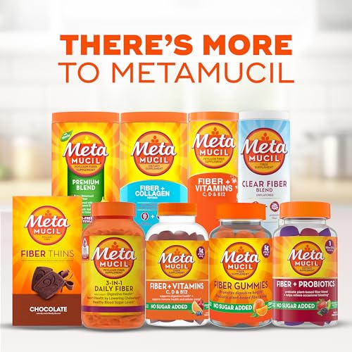 Metamucil Fiber Gummies for Adults, No Sugar Added Orange Flavor, 5g Prebiotic Plant Based Fiber Supplement Blend, 120 Count - PrimeBioHealth - canada supplements