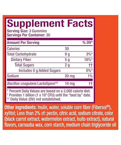 Metamucil Fiber Gummies for Adults with Probiotics for Bloating Relief, No Sugar Added Strawberry Kiwi BlackBerry Flavors, 5g Prebiotic - PrimeBioHealth - canada supplements