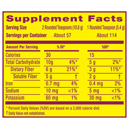 Metamucil, Psyllium Husk Powder, Unflavored with No Added Sweeteners, 114 Servings, 4-in-1 Fiber Supplement, Daily Psyllium Husk Fiber Powder - PrimeBioHealth - canada supplements