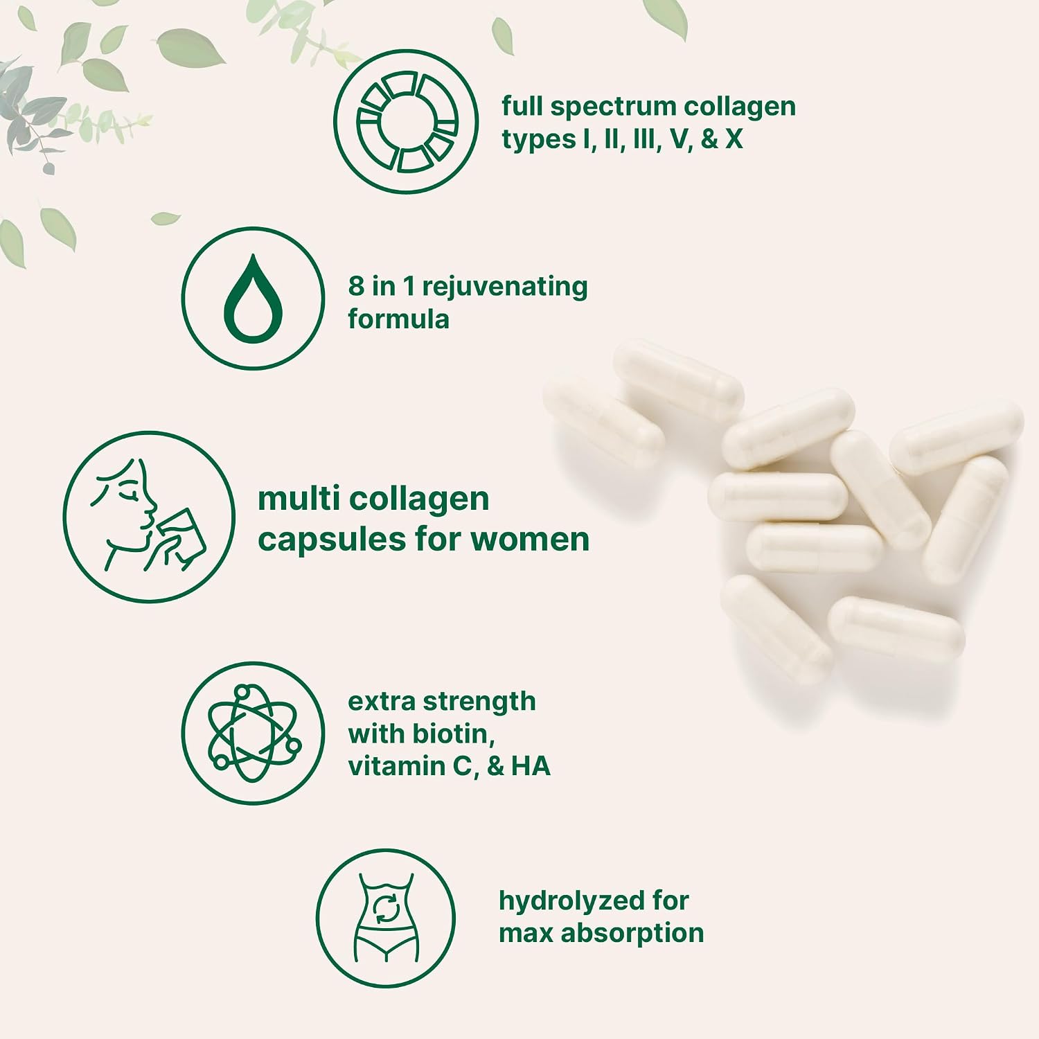 Micro Ingredients 8-in-1 Multi Collagen Capsules & L-Theanine 200mg with Magnesium Glycinate Softgels | Grass-Fed Collagen Peptides | Amino Acid & Mineral Complex Bundle 2 Pack - PrimeBioHealth - canada supplements