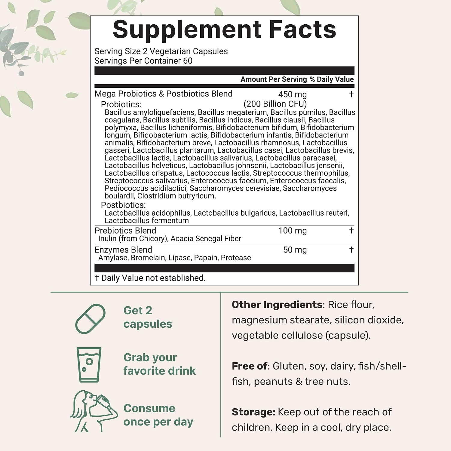 Micro Ingredients 8-in-1 Multi Collagen Pills & Mega Probiotics 200 Billion CFU Veggie Capsules | 2 Pack Bundle | Hydrolyzed Peptides + Hyaluronic Acid & Vitamin C | 40 Strains + Inulin & Bromelain - PrimeBioHealth - canada supplements