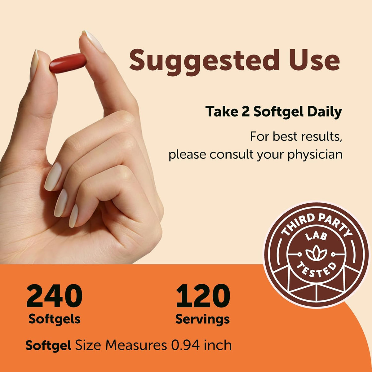 Micro Ingredients CoQ10 400 mg Per Serving, 240 Softgels | Made with Coconut MCT Oil | Coenzyme Q10 (Ubiquinone) | Non-GMO - PrimeBioHealth - canada supplements