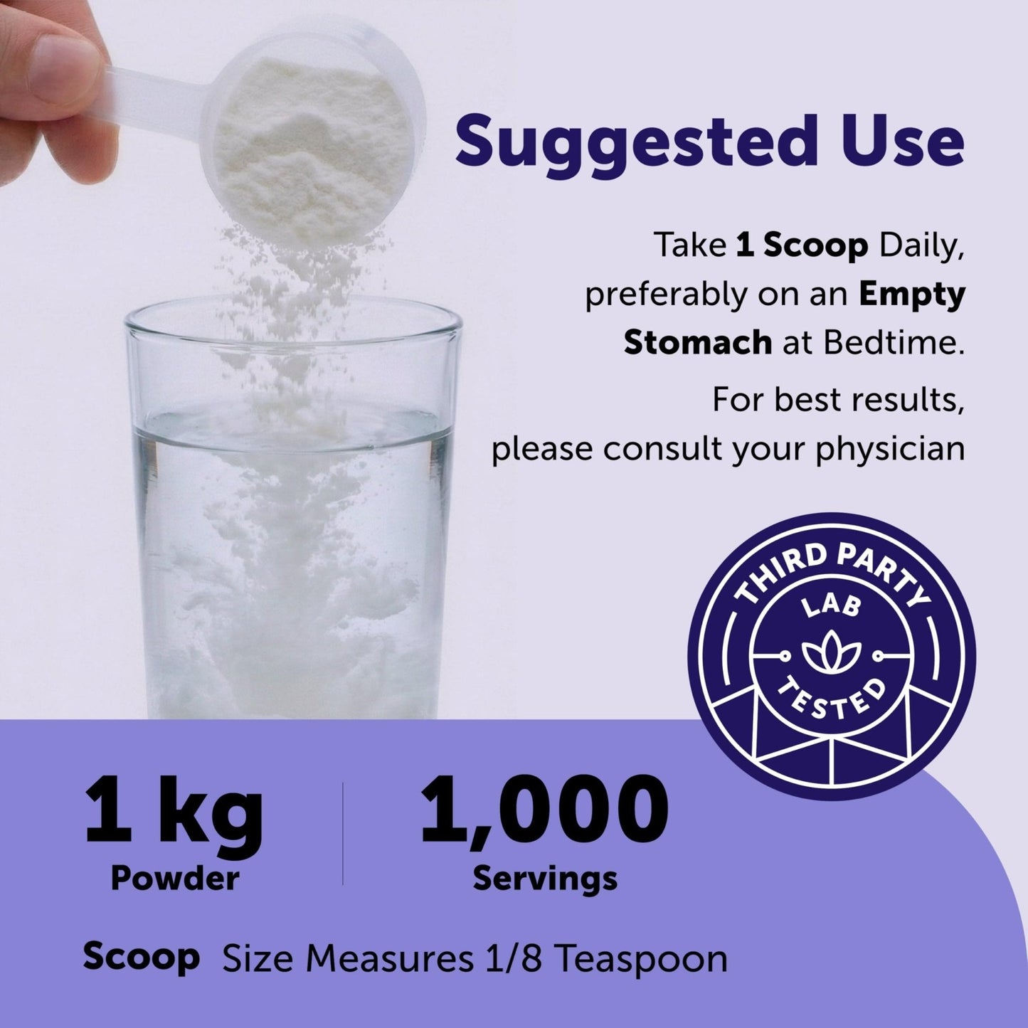 Micro Ingredients Glycine Powder, 1KG (2.2 Pounds), Glycine 1000mg Per Serving, Water Soluble and Product of USA - PrimeBioHealth - canada supplements