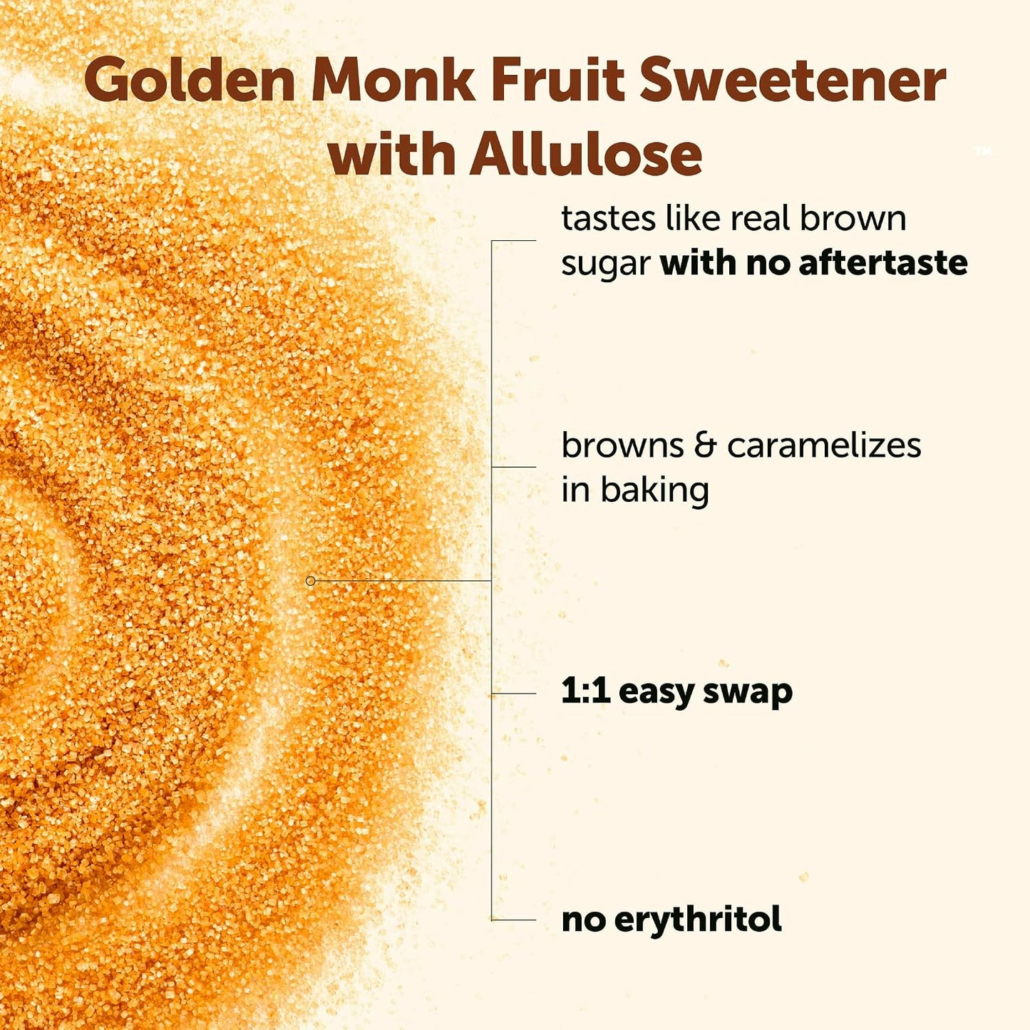 Micro Ingredients Golden Monk Fruit Sweetener with Allulose, 2 lbs, Pouch, 1:1 Brown Sugar Substitute, No Erythritol, No Aftertaste, 0 Calorie Alternative for Baking, Coffee, Tea, Keto, Vegan-Non-Gmo - PrimeBioHealth - canada supplements