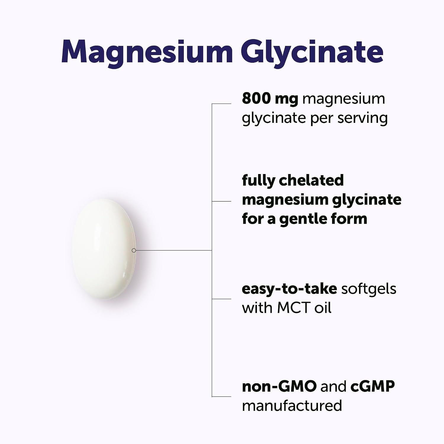 Micro Ingredients Magnesium Glycinate 800 mg Per Serving, 240 Softgels | Chelated Magnesium Supplement with MCT Oil | Non-GMO, Gluten Free, No Soy - PrimeBioHealth - canada supplements