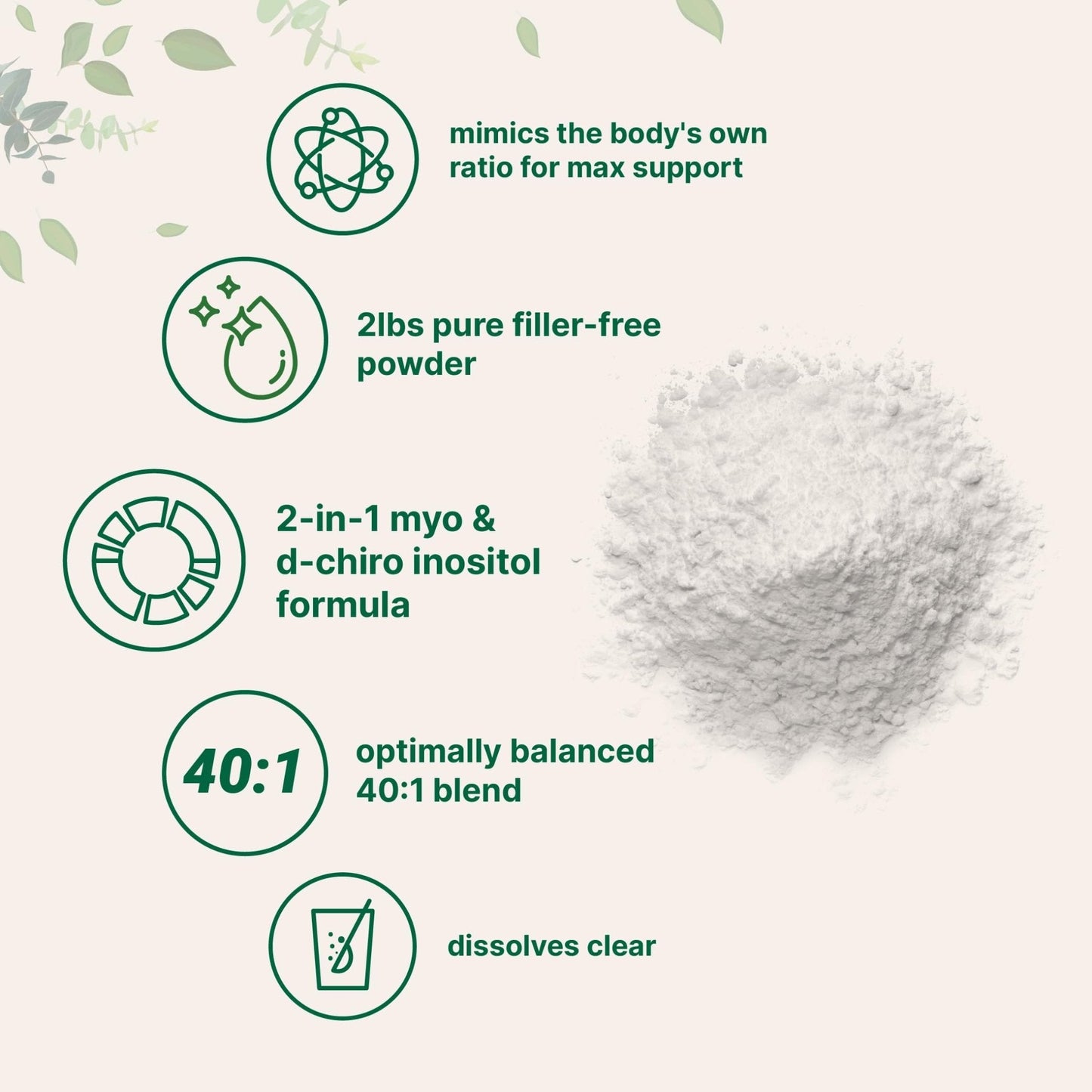 Micro Ingredients Myo-Inositol & D-Chiro Inositol Powder 1lb, 221 Servings | 40:1 Ideal Ratio Inositol Supplement for Women* | Support Hormonal Balance & Ovarian Health* | Non-GMO, Vegan, Filler-Free - PrimeBioHealth - canada supplements