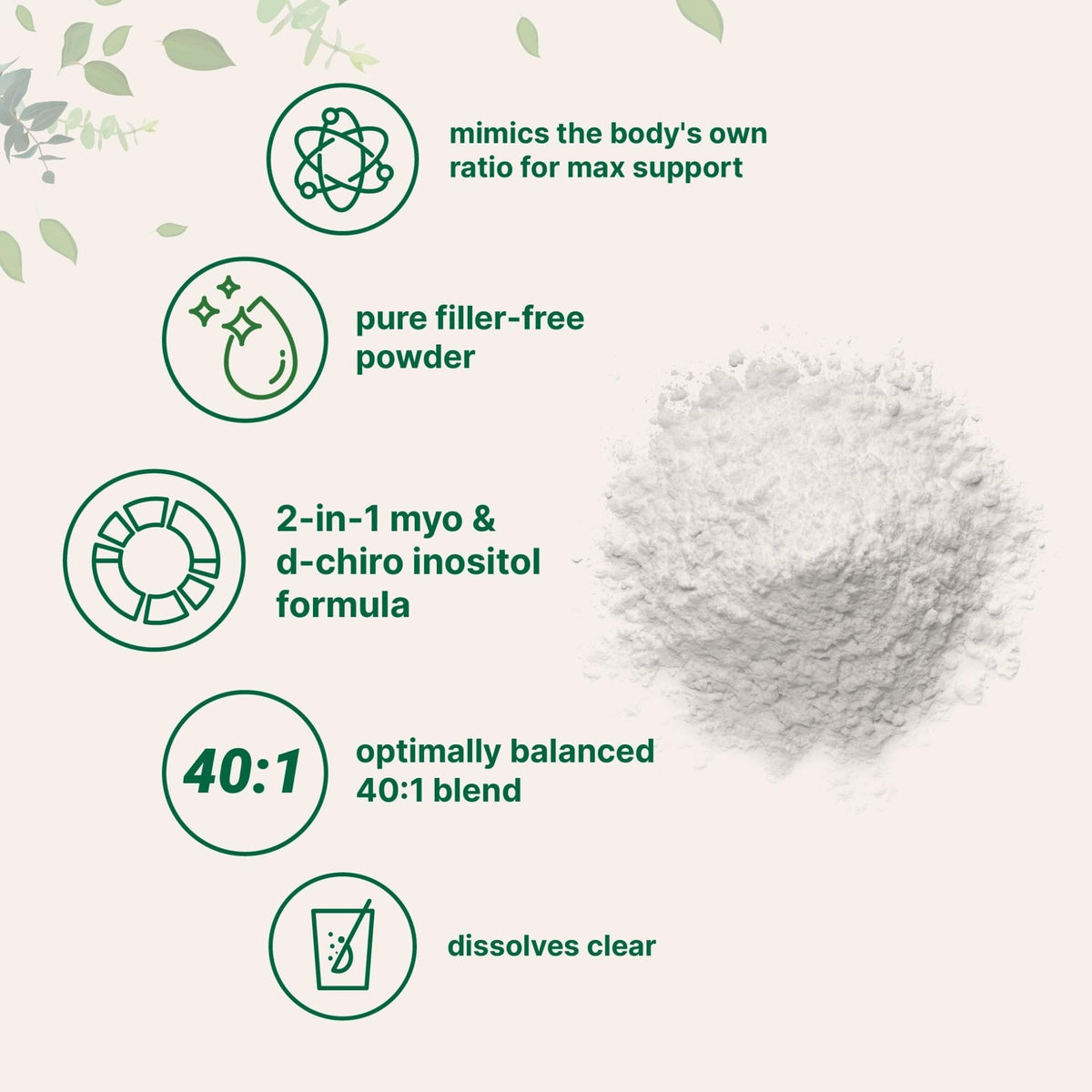 Micro Ingredients Myo-Inositol & D-Chiro Inositol Powder, 1lb (221 Servings) | 40:1 Ideal Ratio Inositol Supplement for Women | Supports Hormonal Balance - PrimeBioHealth - canada supplements