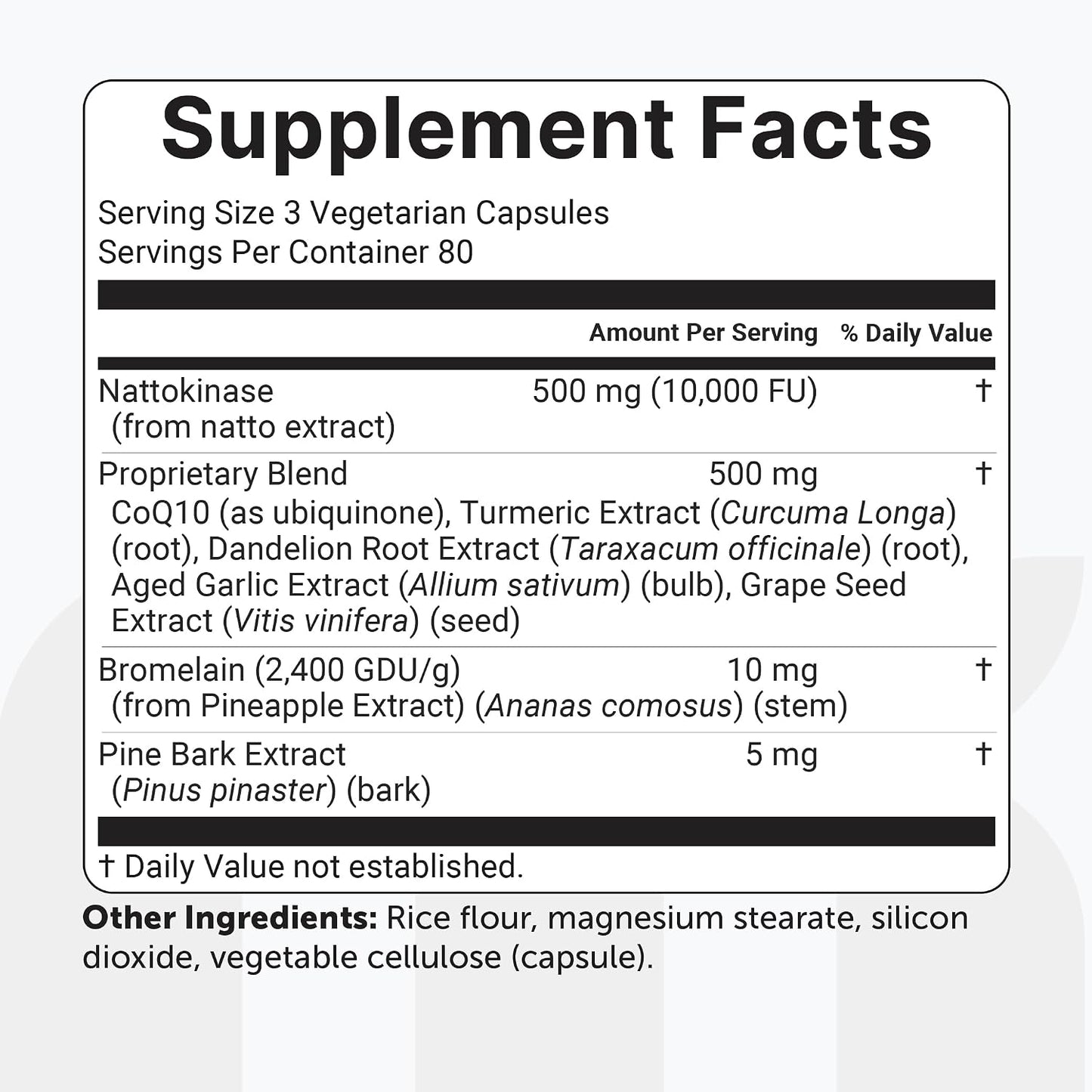 Micro Ingredients Nattokinase 10,000 FU Per Serving (Natural Natto Extract), 240 Vegetarian Capsules | with CoQ10, Turmeric, Aged Garlic & Pine Bark Extract | Non-GMO, Lab Tested, cGMP Manufactured - PrimeBioHealth - canada supplements