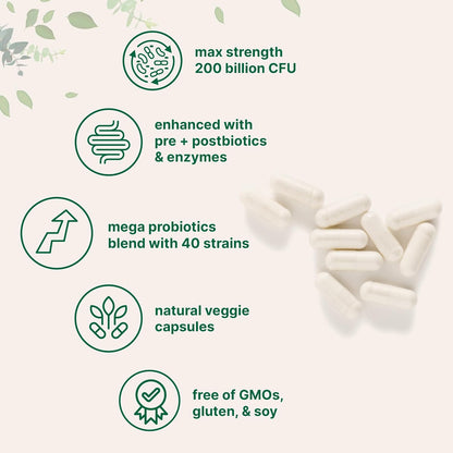 Micro Ingredients Omega-3 Fish Oil 4,200mg Softgels & Mega Probiotics 200 Billion CFU Veggie Capsules | 2 Pack Bundle | Wild-Caught, Burpless, Lemon Flavor | 40 Strains + Inulin, Acacia, & Bromelai - PrimeBioHealth - canada supplements