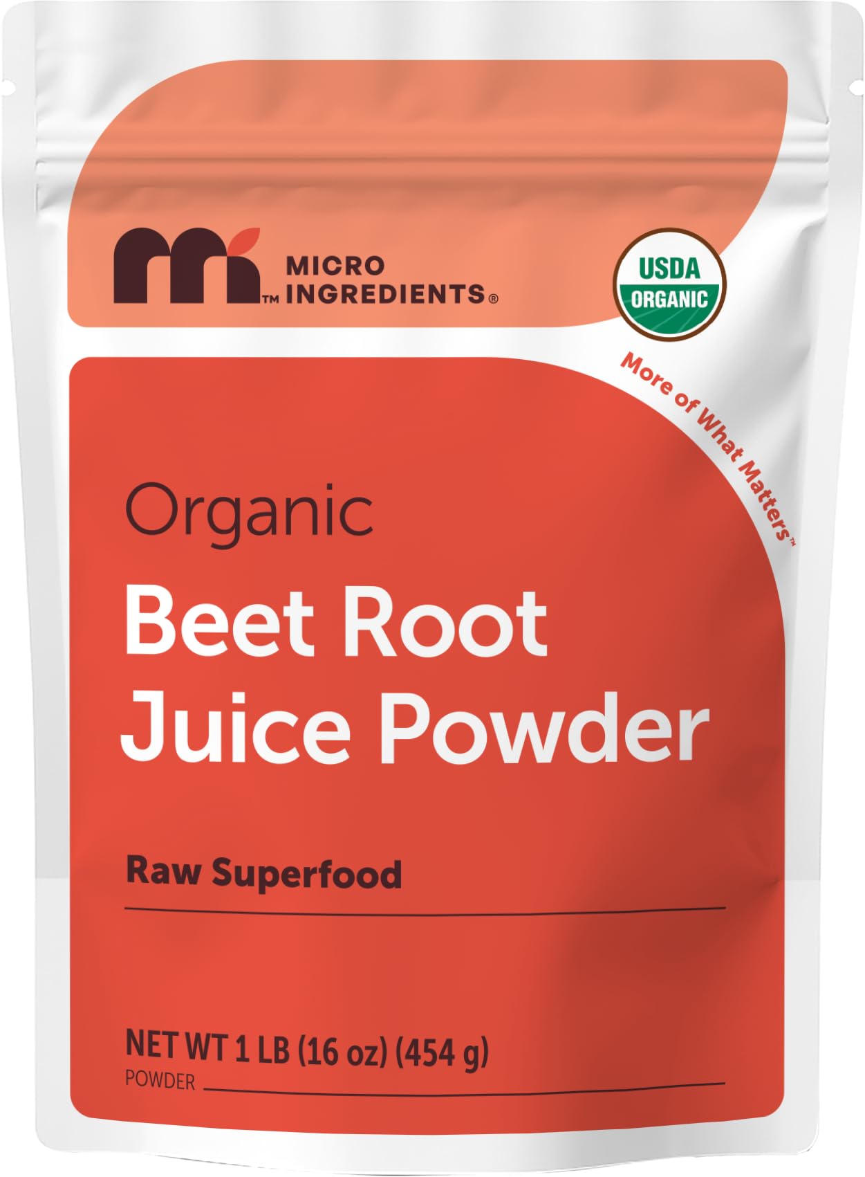 Micro Ingredients Organic Beet Root Juice Powder, 1 Pound | Water Soluble, Raw Beet Supplement | Powder Drink Mix for Smoothies & Recipes | Non-GMO, Vegan Friendly, Plant Based - PrimeBioHealth - canada supplements