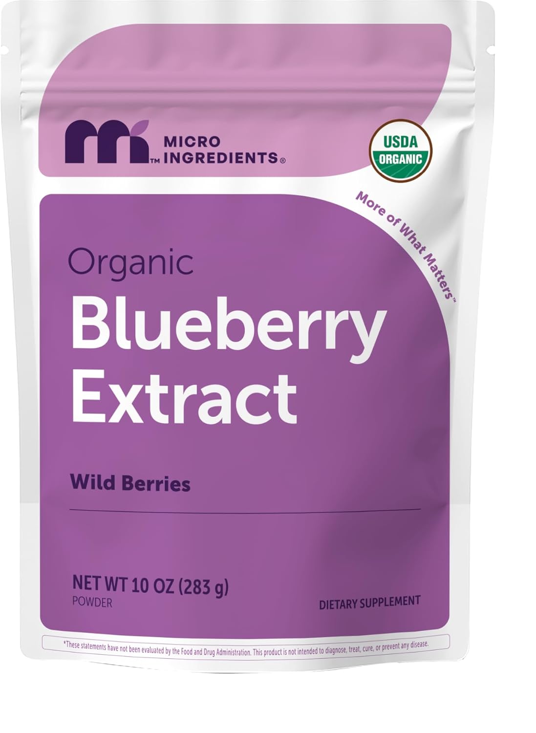 Micro Ingredients Organic Blueberry Extract Powder, 10oz | Natural Fruit Flavor | Freeze-Dried Wild Blueberries Source | No Sugar & Additives | Great for Drinks, Smoothie, & Beverages | Non-GMO & Vegan - PrimeBioHealth - canada supplements