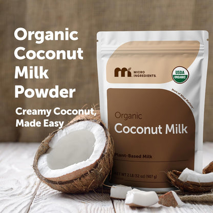 Micro Ingredients Organic Coconut Milk Powder, 2 Lb | Plant-Based Creamer for Coffee, Tea & Smoothies | Rich & Creamy, Easy Mixing | Non-GMO, Gluten-Free, Keto & Paleo Friendly - PrimeBioHealth - canada supplements