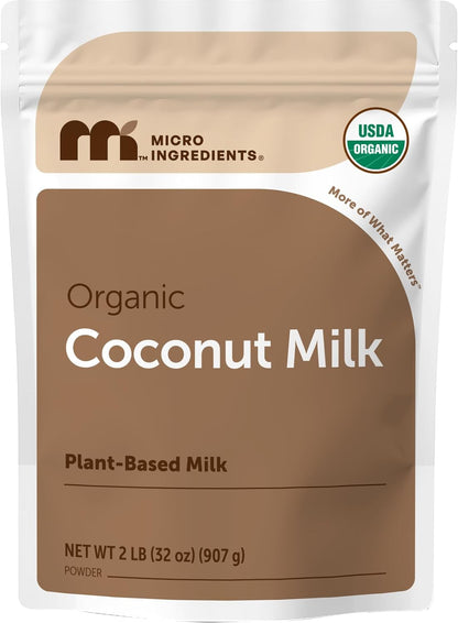 Micro Ingredients Organic Coconut Milk Powder, 2 Lb | Plant-Based Creamer for Coffee, Tea & Smoothies | Rich & Creamy, Easy Mixing | Non-GMO, Gluten-Free, Keto & Paleo Friendly - PrimeBioHealth - canada supplements