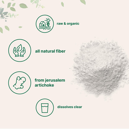 Micro Ingredients Organic Inulin FOS Fiber Powder, 2.2 lbs | Quick Water-Soluble Prebiotic | Natural Fiber for Smoothies & Drinks | Vegan Friendly, Dissolves Clear - PrimeBioHealth - canada supplements