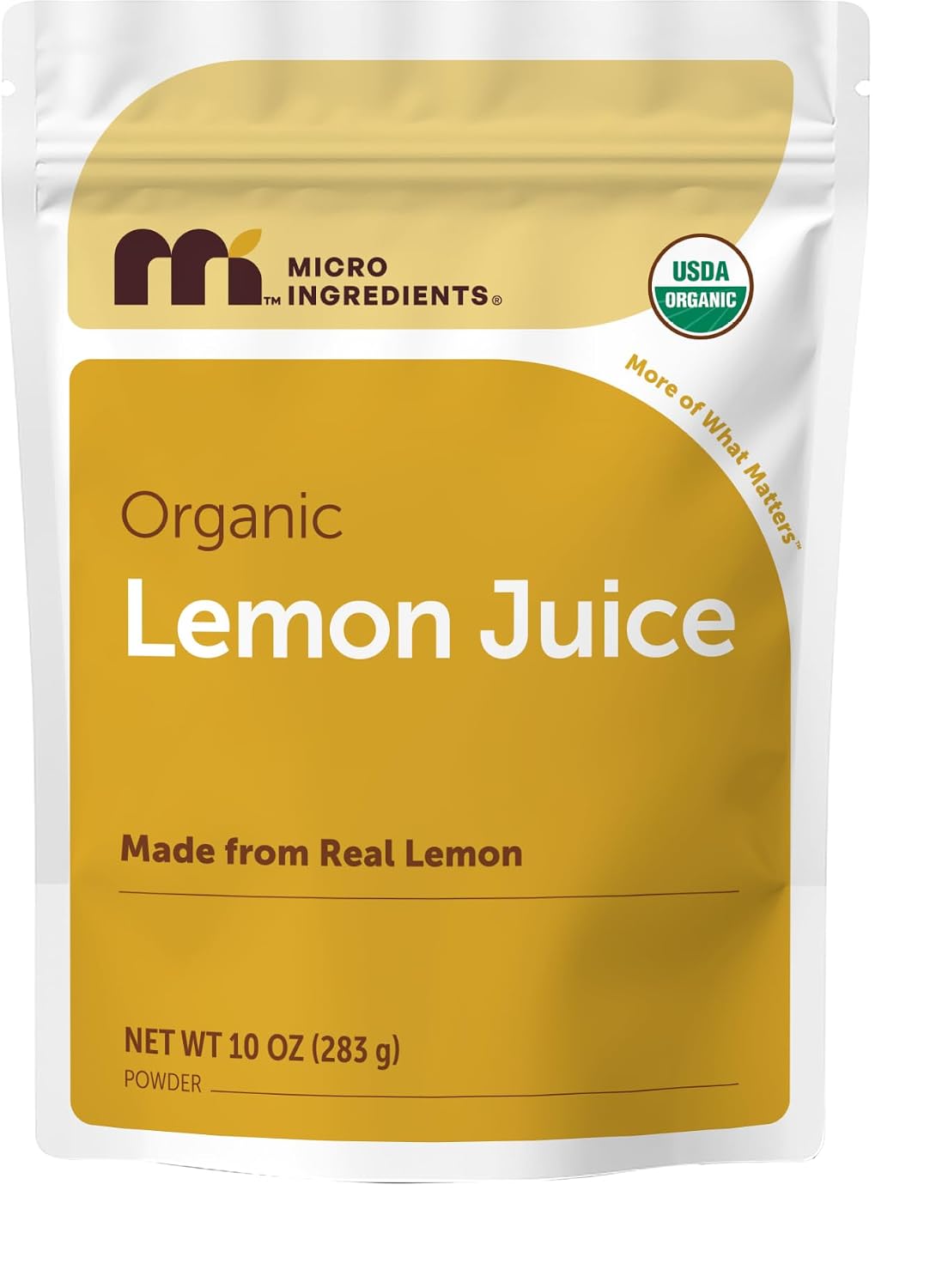 Micro Ingredients Organic Lemon Juice Powder, 10 Ounce | Natural Fruit Flavor | Made from Real Lemon | No Sugar & Additives | Great for Drinks, Smoothie & Beverages | Non-Gmo & Vegan Friendly - PrimeBioHealth - canada supplements