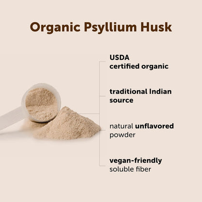 Micro Ingredients Organic Psyllium Husk Powder, 2lbs (32oz) | Daily Soluble Fiber Supplement | India Origin | Non-GMO, Keto Friendly, Vegan - PrimeBioHealth - canada supplements