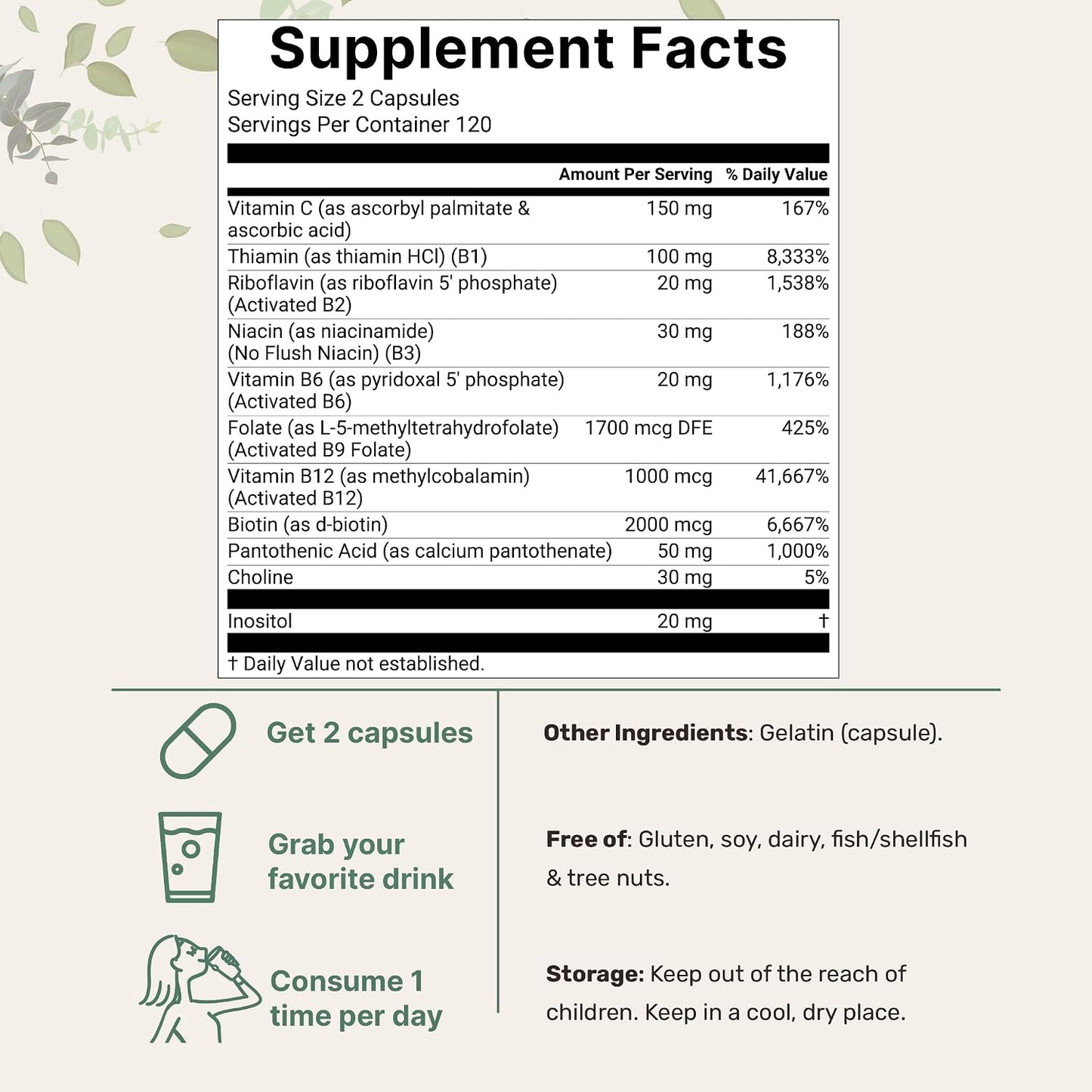 Micro Ingredients Pure Methylated B Complex & Pure Triple Magnesium 400mg Capsules | 2 Pack Bundle | Glycinate, Malate, B12, Thiamin, Fat Soluble Vitamin C, & More | Clean Ingredients Without Fillers - PrimeBioHealth - canada supplements