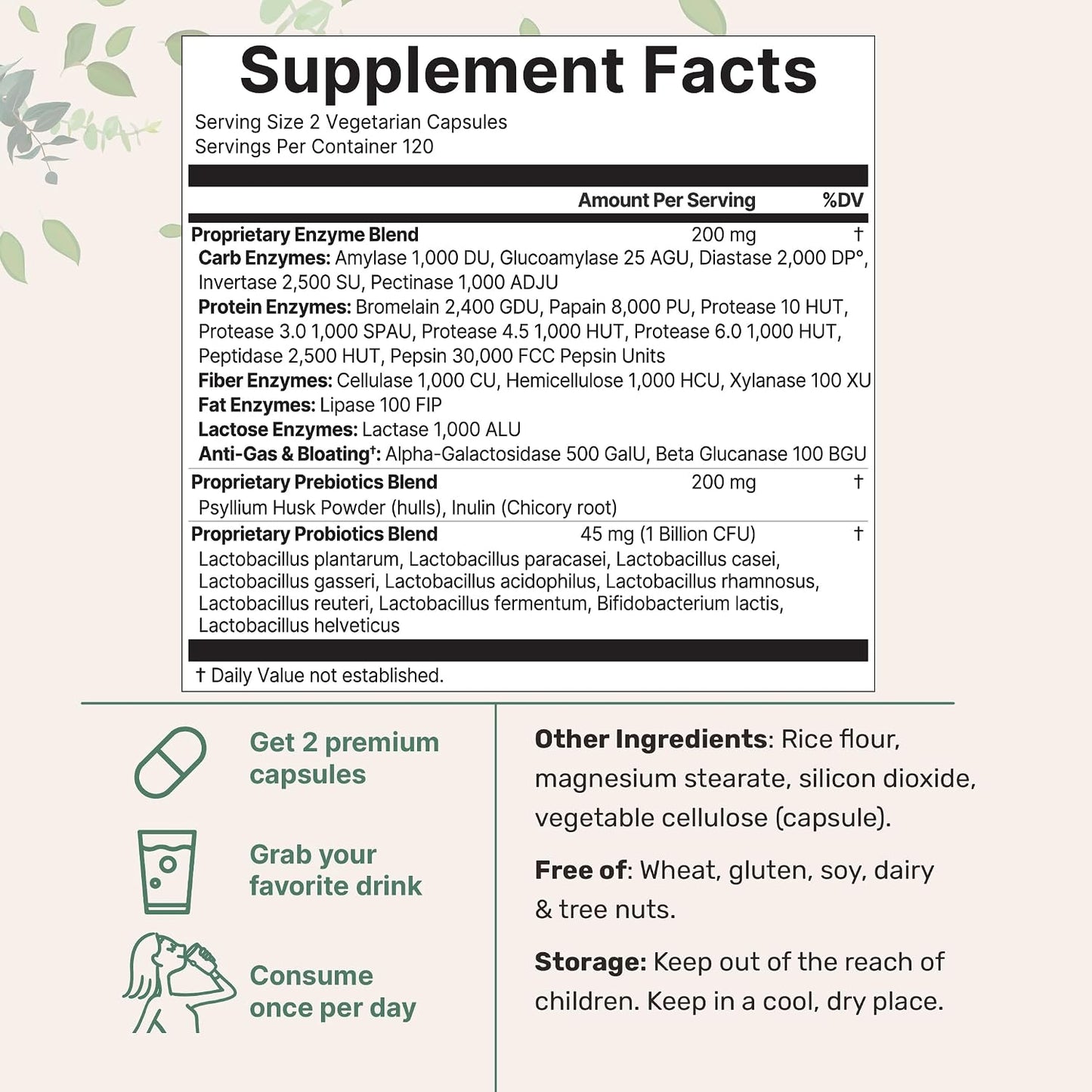 Micro Ingredients Super Enzymes with Prebiotics & Probiotics, 240 Veggie Capsules | Digestive Enzymes for Women & Men | Probiotic, Bromelain, Psyllium Husk & More | Immune & Gut Health Support* - PrimeBioHealth - canada supplements