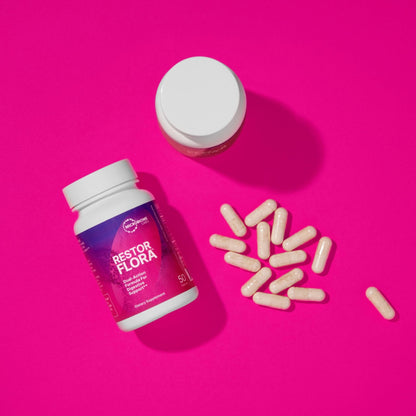 Microbiome Labs RestorFlora - Men's & Women's Probiotics for Digestive Health & Gut Reset - Spore Based Saccharomyces Boulardii Probiotics - PrimeBioHealth - canada supplements