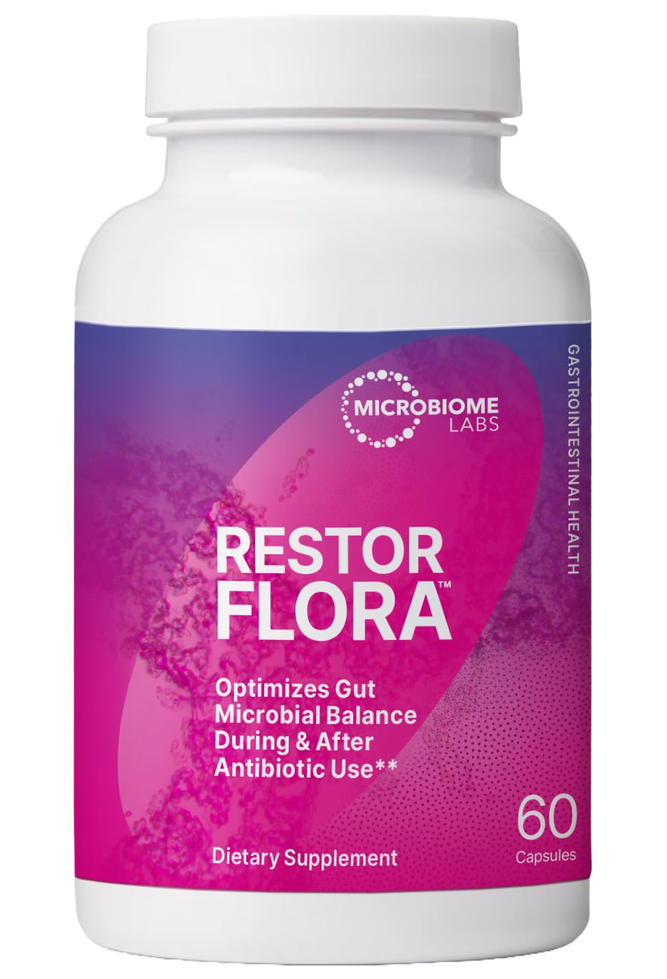 Microbiome Labs Restorflora Probiotics for Digestive Health - Gut Health Supplements with Dual Action Probiotics for Women & Men - PrimeBioHealth - canada supplements