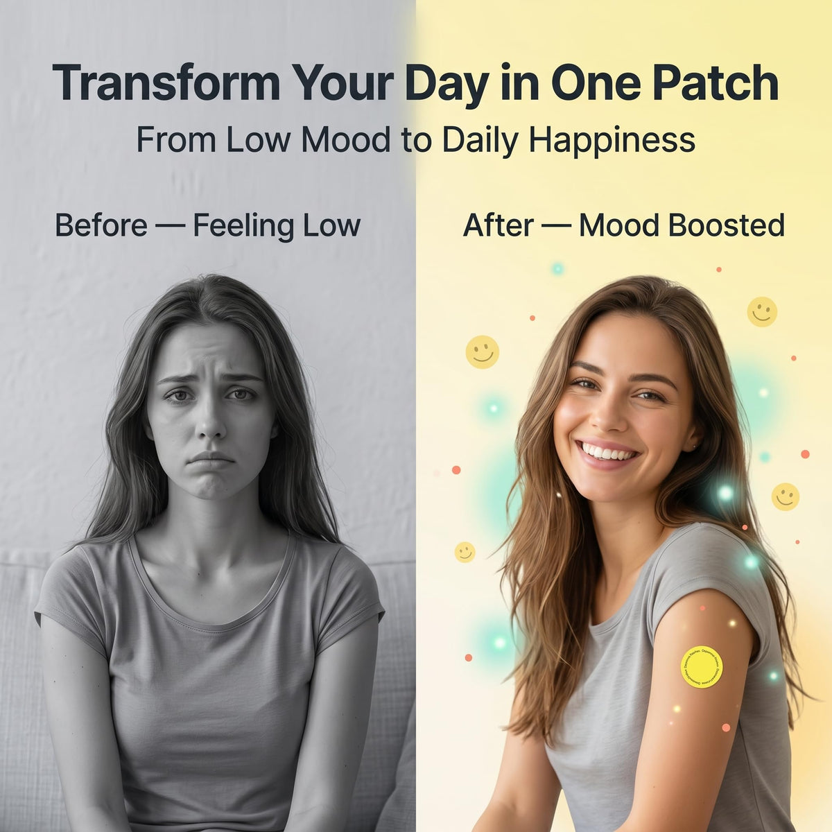 MindTone Dopamine Patches Extra Strength – 90 Count Plant-Based Non-GMO Mood Support & Energy Patch – Dopamine & Serotonin Balance – Mood Balance Patch for Women & Men – 3 Month Supply - PrimeBioHealth - canada supplements
