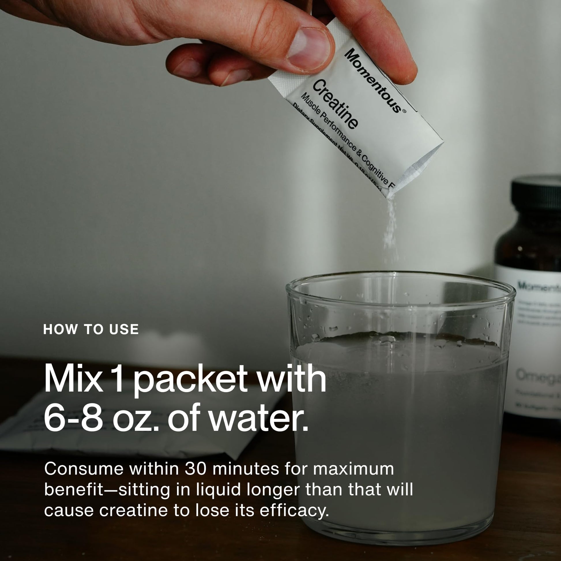 Momentous Creatine Monohydrate Powder - Creatine Powder - Supports Strength, Lean Muscle, & Recovery for Men & Women - NSF Certified for Sport - 5 g per Serving - 90 Servings - PrimeBioHealth - canada supplements