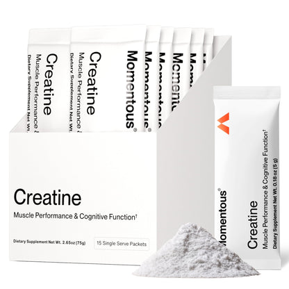 Momentous Creatine Monohydrate Powder - Creatine Powder - Supports Strength, Lean Muscle, & Recovery for Men & Women - NSF Certified for Sport - 5 g per Serving - 90 Servings - PrimeBioHealth - canada supplements