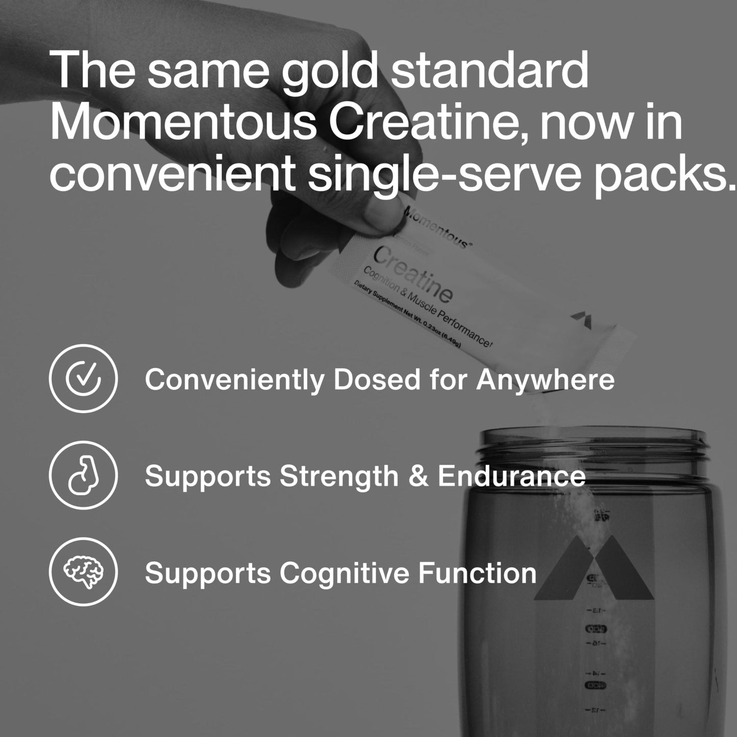 Momentous Creatine Monohydrate Powder - Creatine Powder - Supports Strength, Lean Muscle, & Recovery for Men & Women - NSF Certified for Sport - 5 g per Serving - 90 Servings - PrimeBioHealth - canada supplements