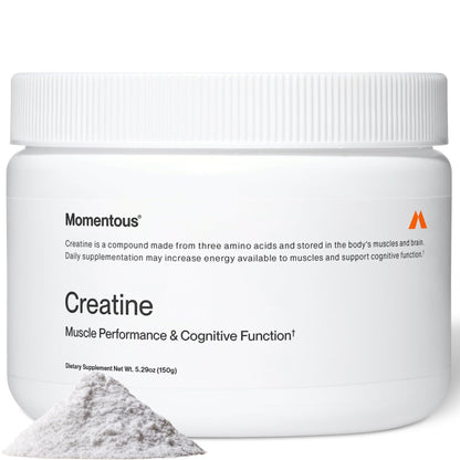 Momentous Creatine Monohydrate Powder - Creatine Powder - Supports Strength, Lean Muscle, & Recovery for Men & Women - NSF Certified for Sport - 5 g per Serving - 90 Servings - PrimeBioHealth - canada supplements