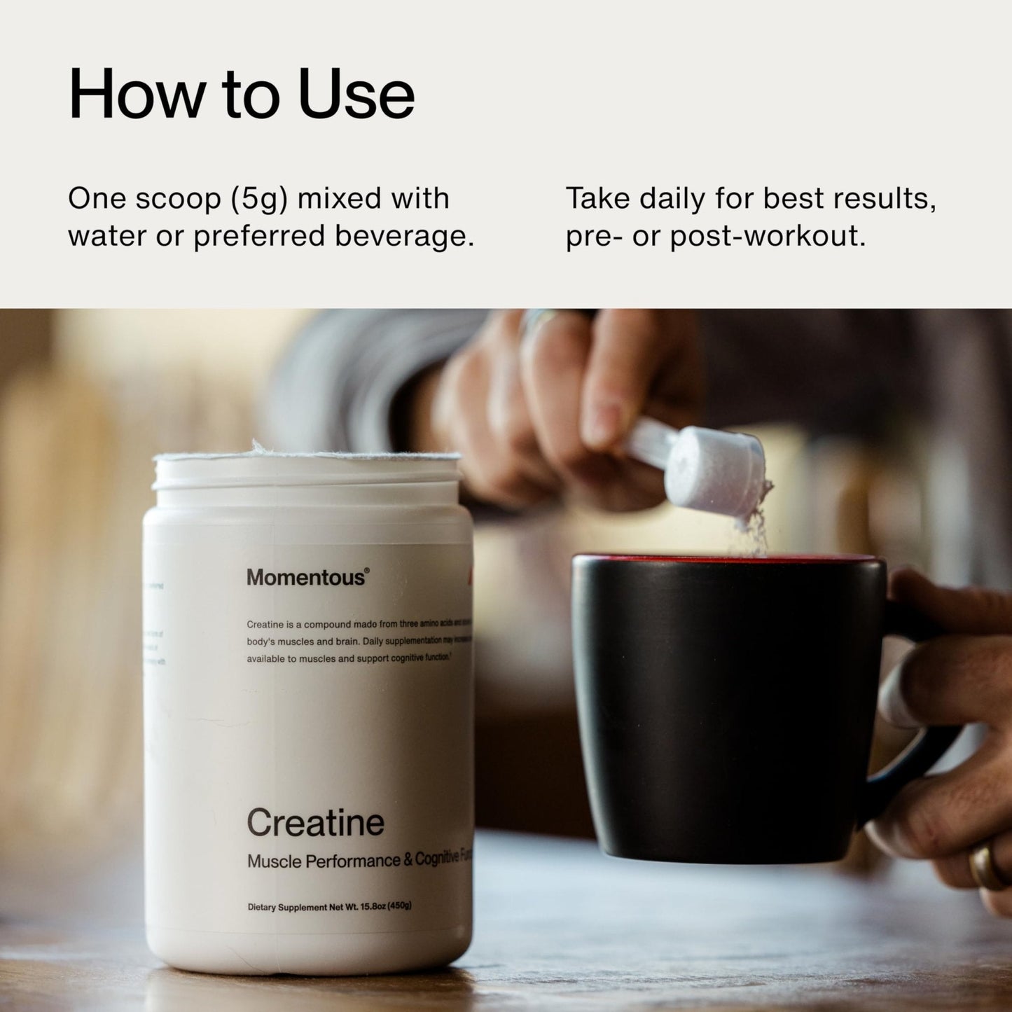 Momentous Creatine Monohydrate Powder - Creatine Powder - Supports Strength, Lean Muscle, & Recovery for Men & Women - NSF Certified for Sport - 5 g per Serving - 90 Servings - PrimeBioHealth - canada supplements