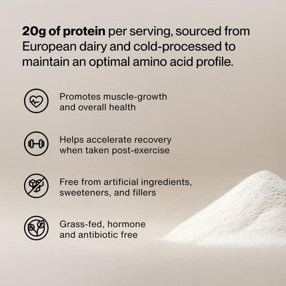 Momentous Essential Grass-Fed Whey Protein Powder - 20 g Whey Isolate Protein - NSF Certified for Sport - Gluten-Free - 25 Servings for Essential Everyday Use - Unflavored - Package May Vary - PrimeBioHealth - canada supplements