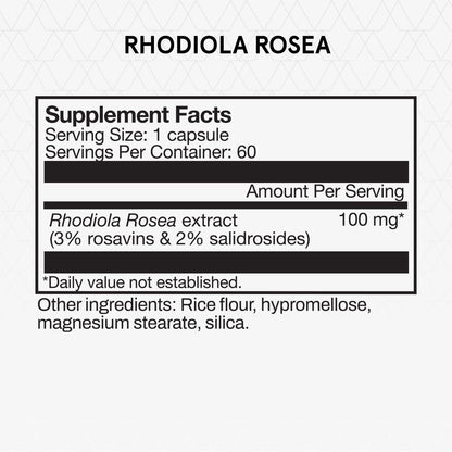 Momentous Rhodiola Rosea Supplement - Adaptogen Supplement for Cognition, Fatigue, & Stress Support - Rhodiola Rosea Root Extract - NSF Certified for Sport - GMO- & Gluten-Free - Vegan - 60 Servings - PrimeBioHealth - canada supplements