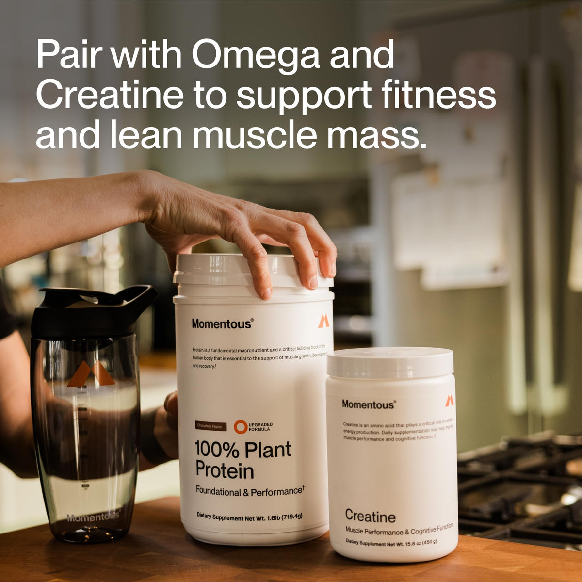 Momentous Vegan Protein Powder - 20 g Plant-Based Protein - NSF Certified for Sport - Gluten-Free - Non-GMO - 22 Servings for Essential Everyday Use - Chocolate - PrimeBioHealth - canada supplements