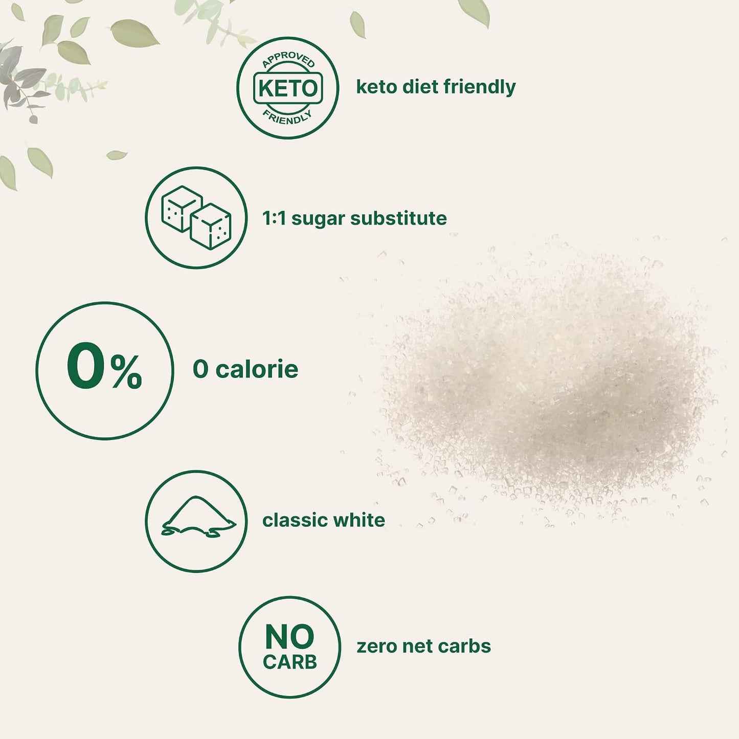 Monk Fruit Sweetener with Erythritol Granules, 4 Pounds, No After Taste, 1:1 White Sugar Substitute, Keto Diet Friendly, Zero Calorie, Natural Sweetener for Drinks, Coffee, Tea, Cookies, No-GMO, Vegan - PrimeBioHealth - canada supplements