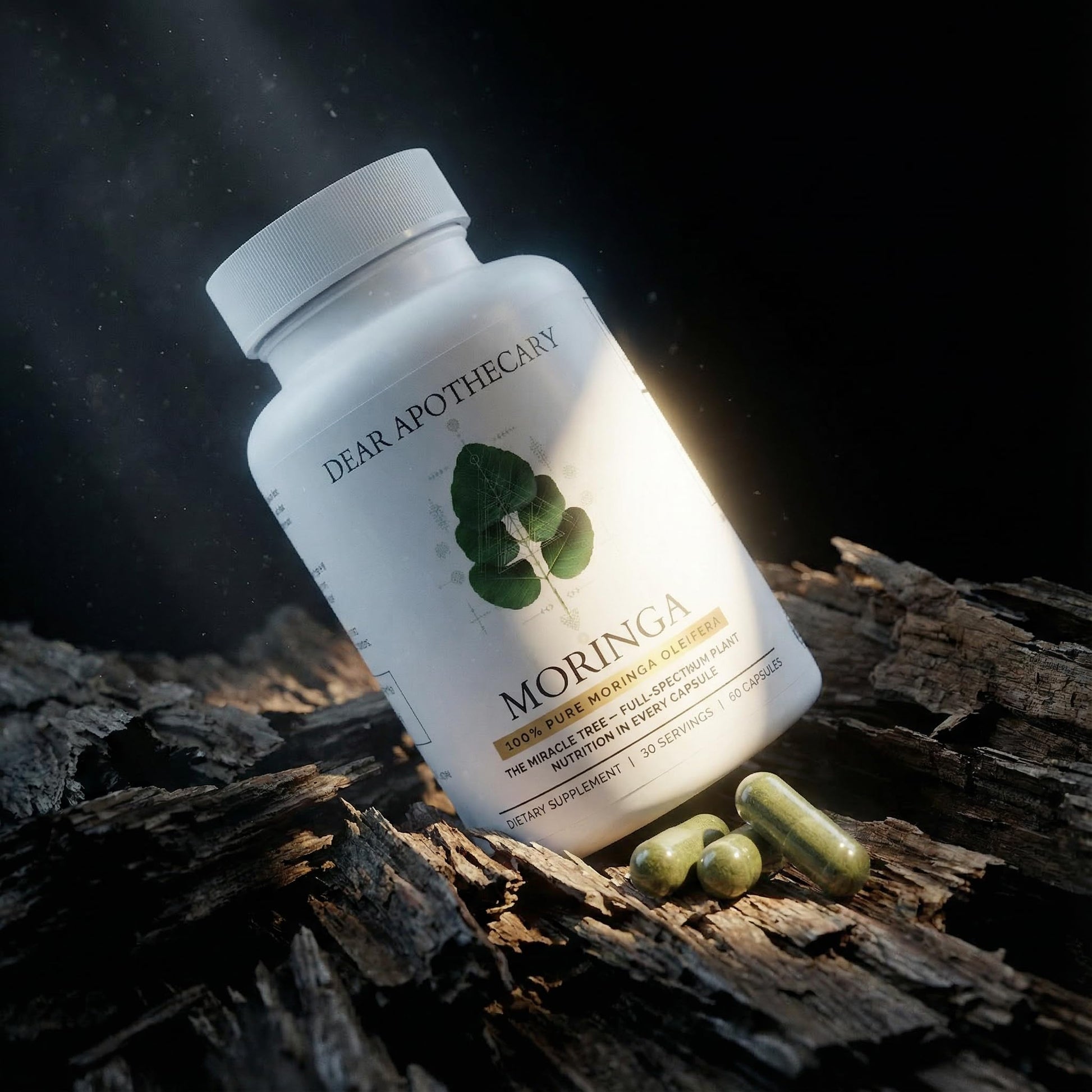 Moringa Oleifera Capsules 800mg - Pure Leaf Powder Superfood with Antioxidants Vitamins Minerals Amino Acids - Energy Immune Support Green Supplement for Men Women - PrimeBioHealth - canada supplements