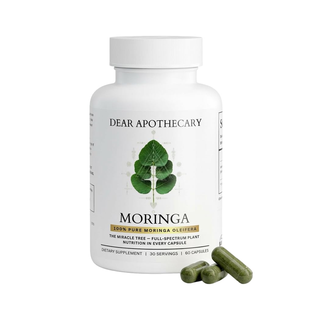 Moringa Oleifera Capsules 800mg - Pure Leaf Powder Superfood with Antioxidants Vitamins Minerals Amino Acids - Energy Immune Support Green Supplement for Men Women - PrimeBioHealth - canada supplements